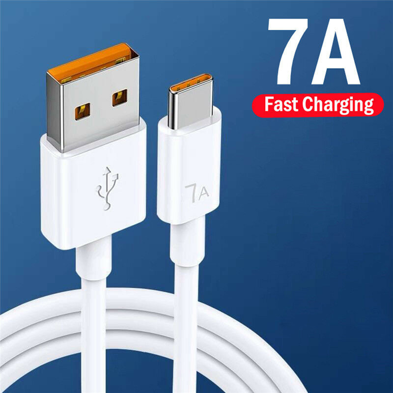 7A 100W Type C USB Cable Super Fast Quick Charge Line for Huawei Mate 40 30 Xiaomi Samsung Oppo Charger Cables Data Cord Wire