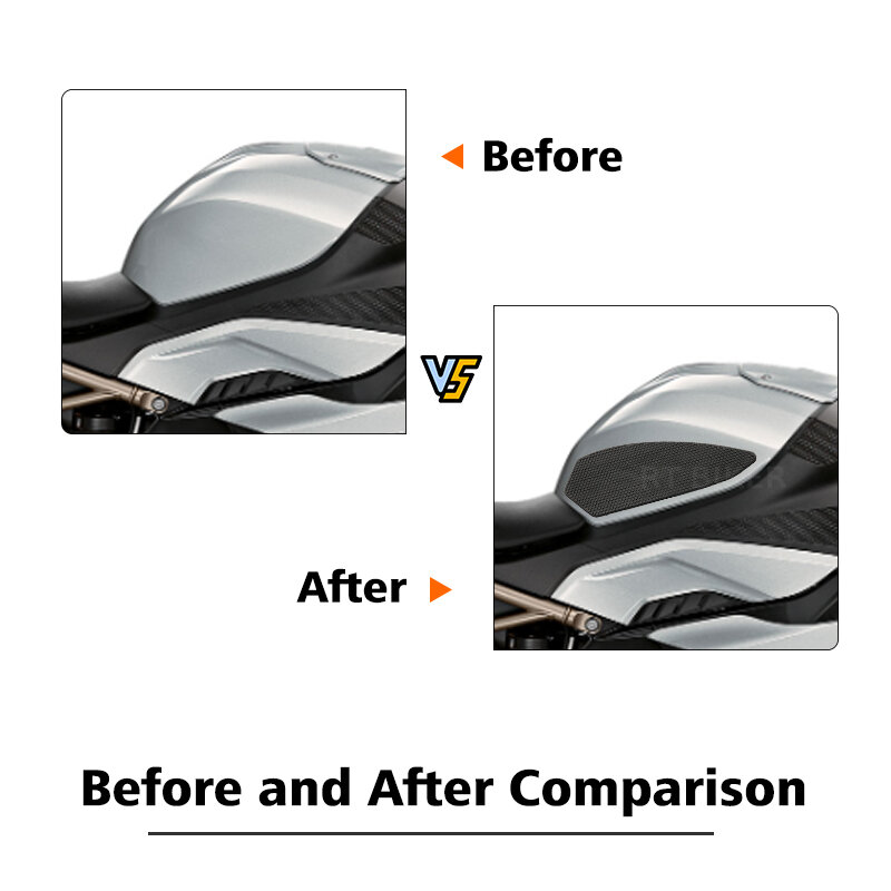 For BMW S1000RR Anti-slip Sticker Side Gas Knee Grip Sticker S 1000RR S1000 RR 2019-2023 2022 2021 Motorcycle Tank Traction Pads