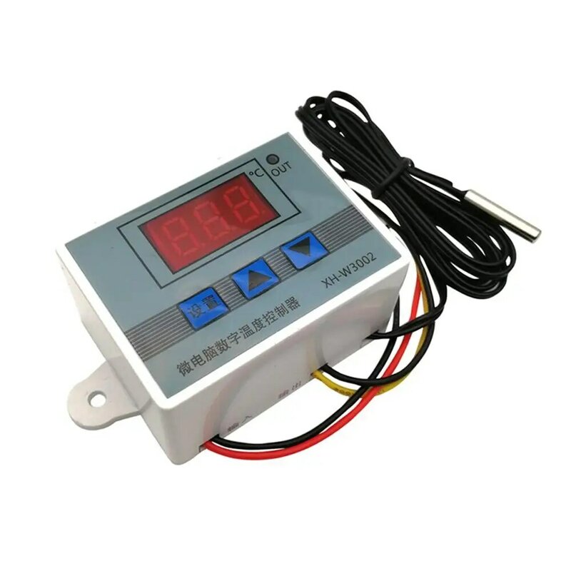 Interruptor de control de temperatura con pantalla digital para microordenador, termostato NTC, sensor de temperatura, 12V-220V, 120W, 240W, 1500W, W3001