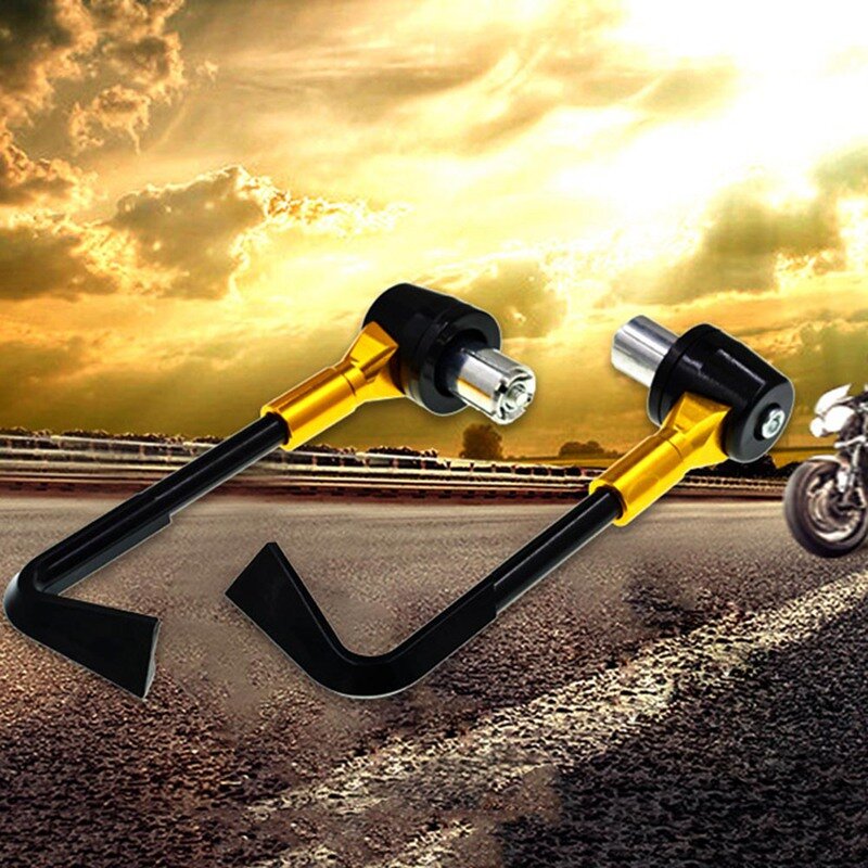 1 par 22mm universal motocicleta peças de modificação proteção haste chifre freios mão guarda moto freio embreagem alavanca protetor