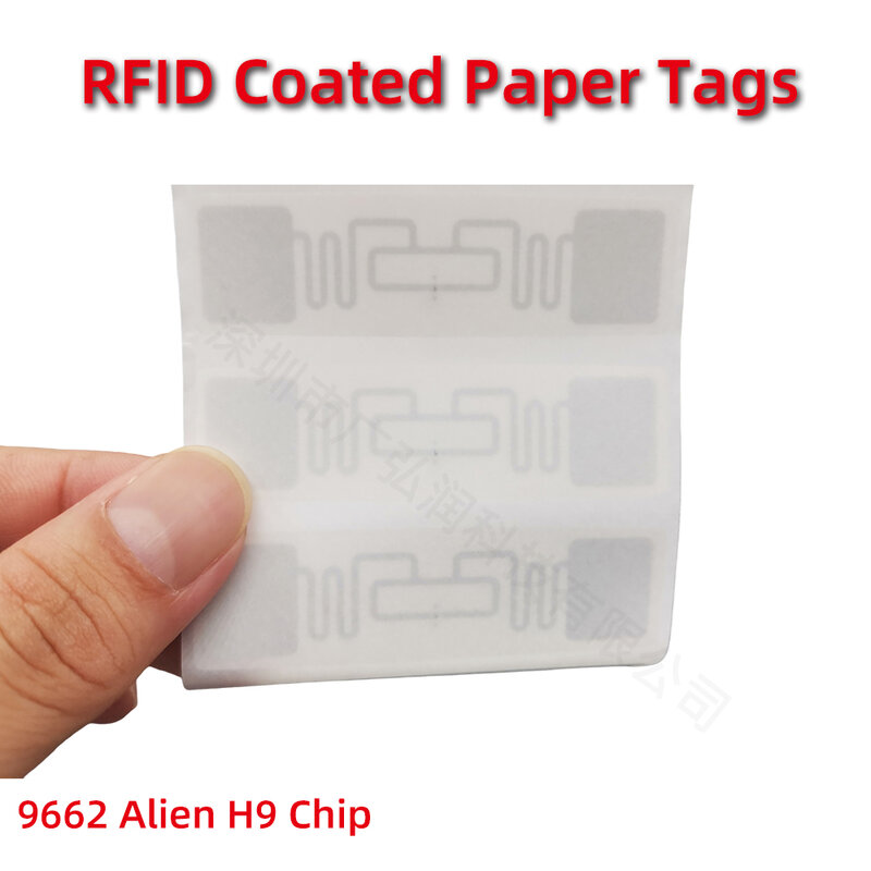 10pcs RFID UHF Tags Sticker 860-960MHz Long Range Alien H9 Lable Adhesive for Sports Timing Race Vehicle Asset Inventory