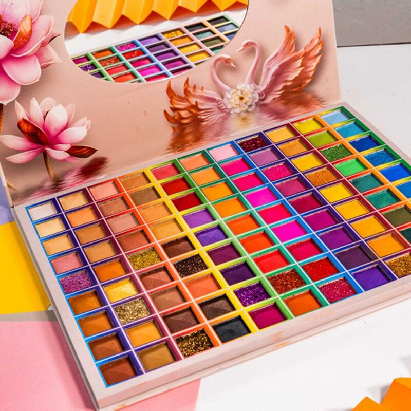 9-Color Eyeshadow Palette with Long- Matte and Glitter Shades