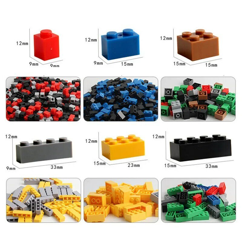 1000 DIY creative building blocks bulk set Urban Classic building blocks Assembled birthday gift children's educational toys