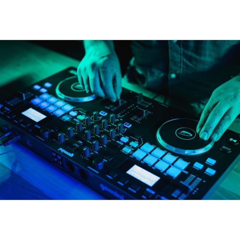 Gemini Sound GMX kontroler DJ & pemutar Media, sistem USB/MIDI ringkas dengan virtual DJ LE, Ideal untuk DJs seluler dan Live
