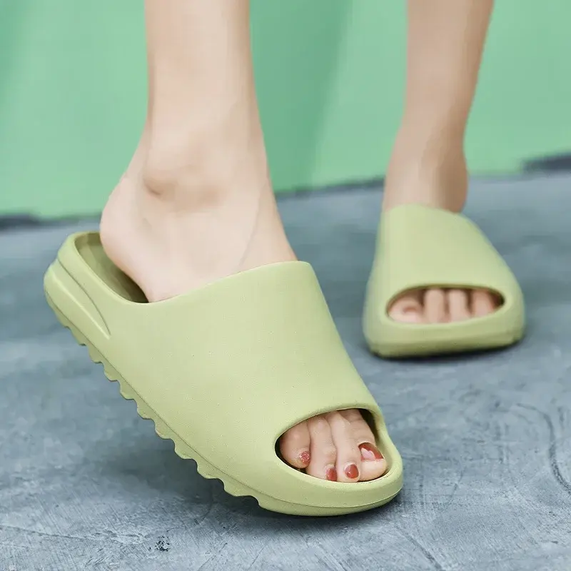 Sandal Pria Wanita bermerek slide Musim Panas 2023 sandal dalam ruangan asli sandal uniseks sepatu kasual sandal pantai sandal wanita Flip-flop EVA