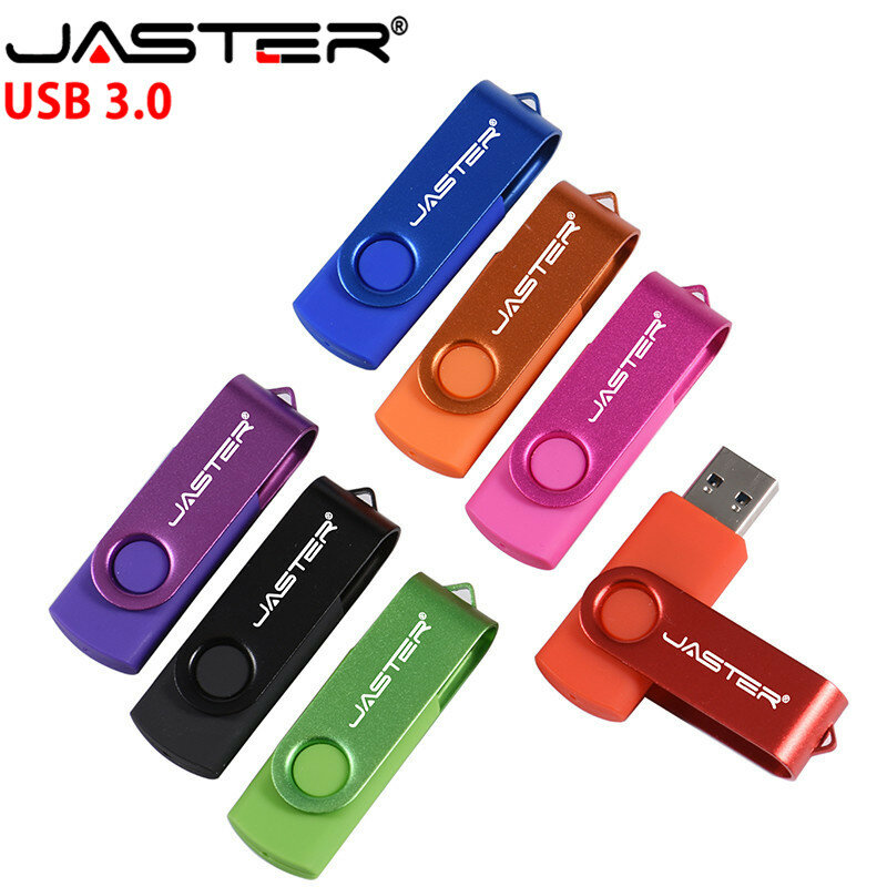 JASTER USB 3.0 Miniหมุนไดรฟ์USBแฟลชไดรฟ์ปากกา128GB 64GB 32GB 16GB 8GB GB 4GBคุณภาพสูงCreative Pendrive