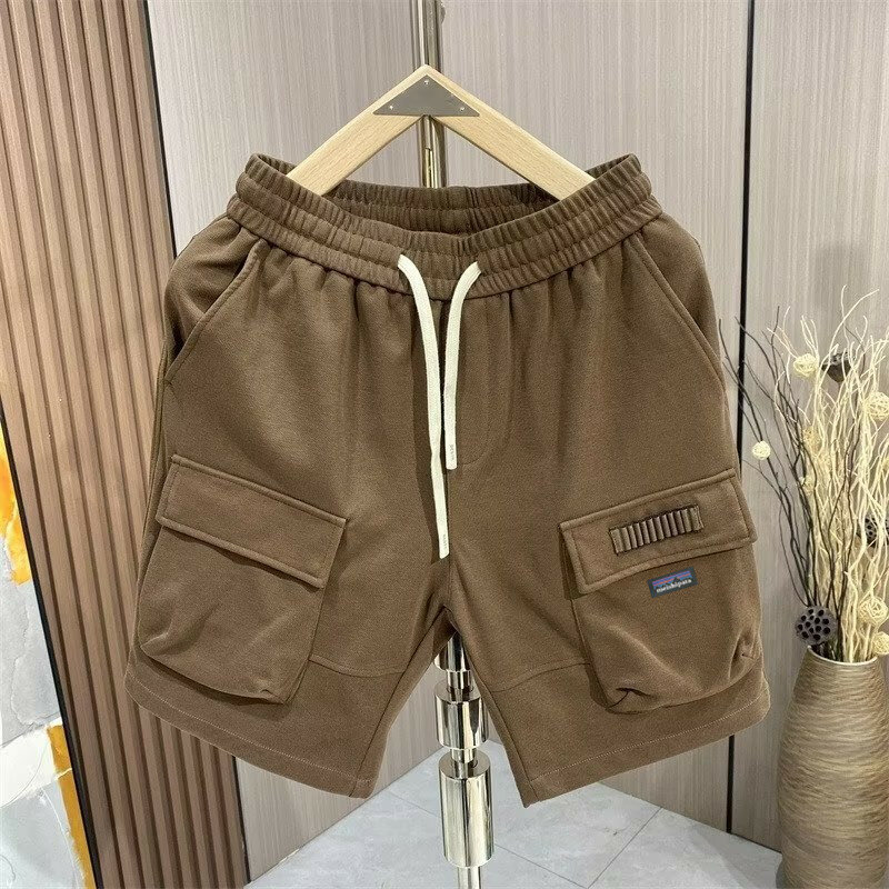 Fashion Summer New Loose-fitting Men's Solid Color Youth Popular Casual Straight-leg Pants
