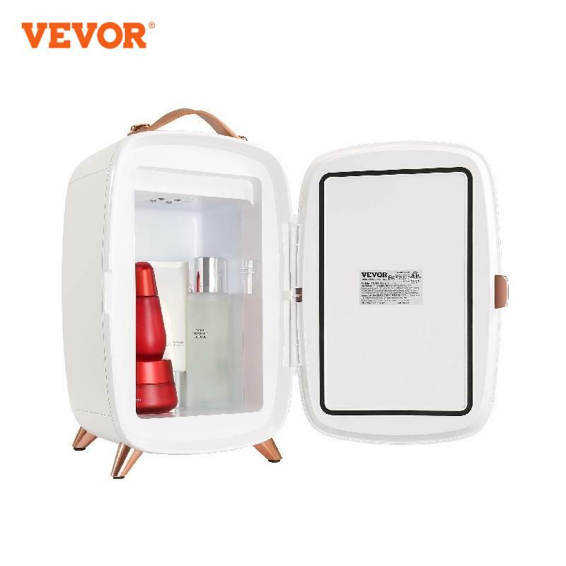 Vevor-ミニ化粧品シングルドア冷蔵庫、電気冷蔵、冷却マスクを維持、家庭、寮、車用飲料、6l