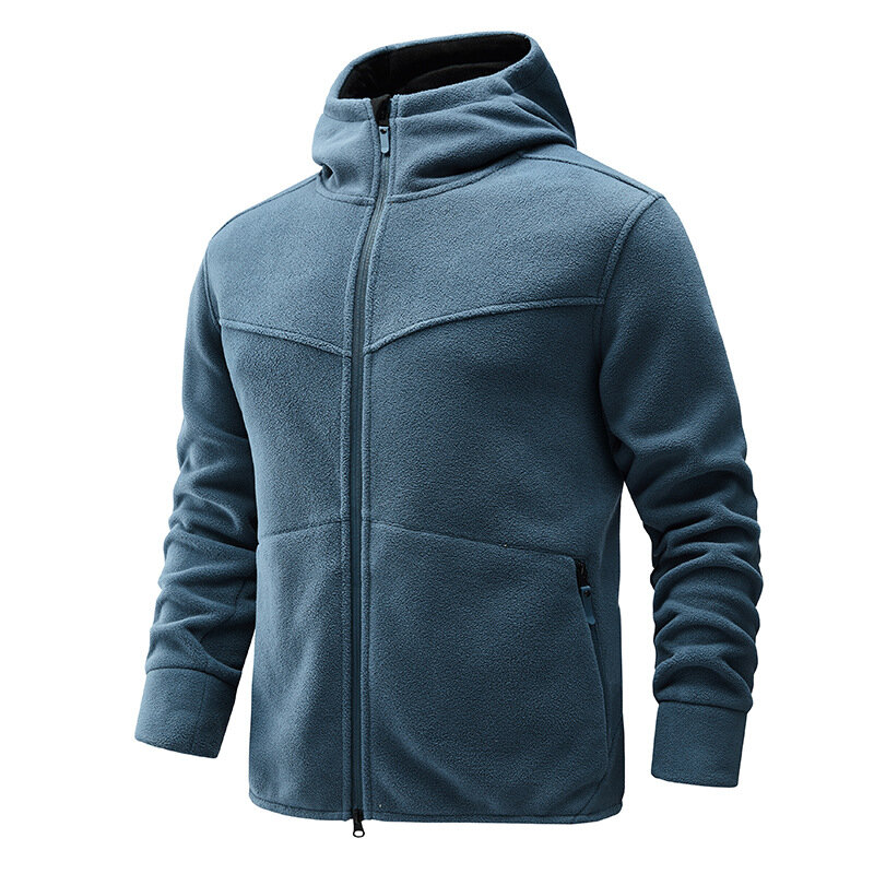 Wind-und kälte beständige Fleece-Sport-Winter-Kapuze warme dicke Jacke für Männer