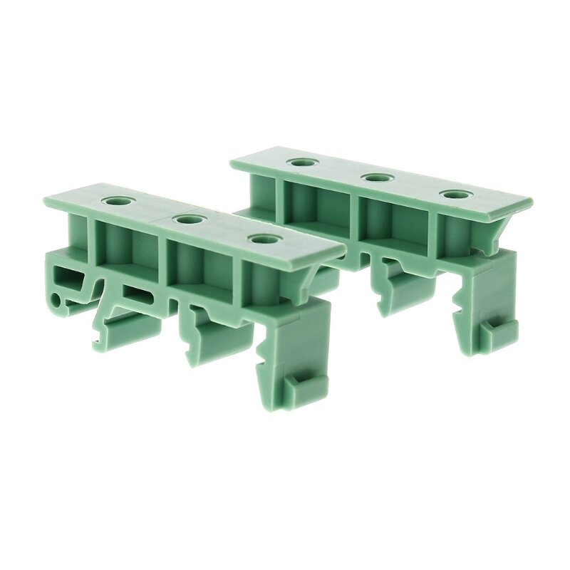 Co530 1 par DRG-01 PCB soportes montaje tornillos verdes para DIN 35mm rieles montaje adaptador piezas repuesto