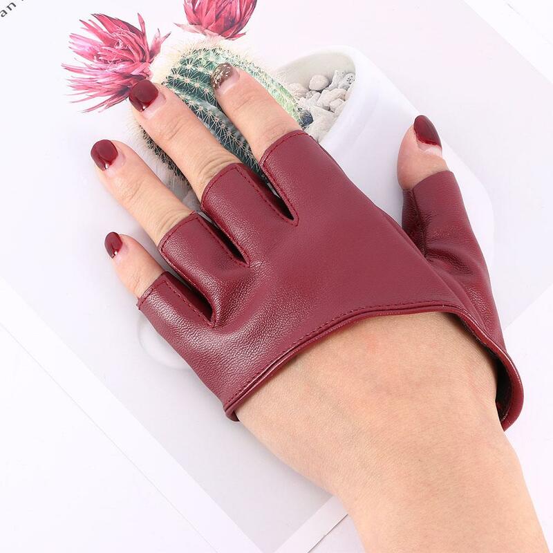 Tunjukkan aksesori pakaian Fashion Sarung tangan tiang tari setengah jari setengah telapak tangan tanpa jari
