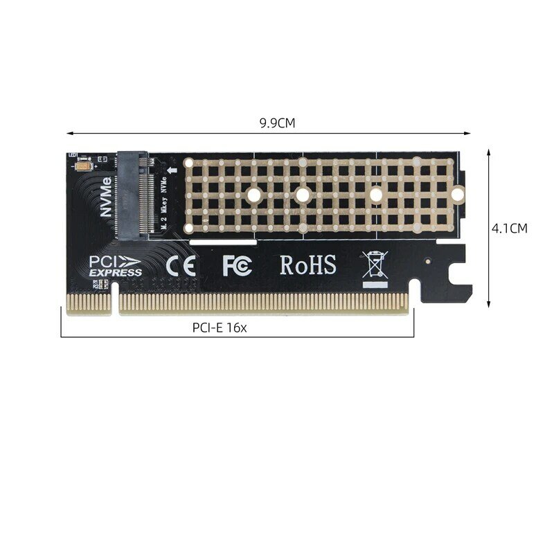 PCIE NVME Adapter M2 PCI Express 3.0 X1 X4 X8 X16 Expansion Card Riser Converter Supports 2230 2242 2260 2280 M Key M.2 NVME SSD