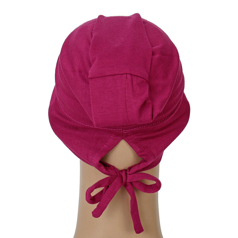 Chapeau turban musulman en coton modal doux pour femme, hijab intérieur, bonnet sous-écharpe islamique, chapeau indien solide, enveloppement de sauna, nouveau