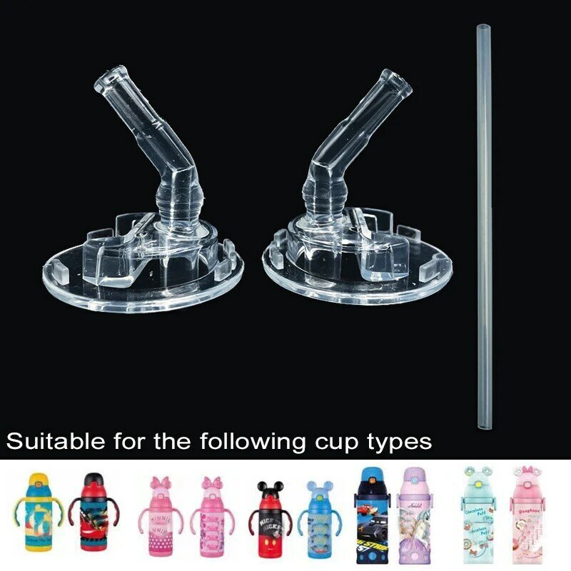 Baby Bottle Straw Children's Water Vacuum Cup Suction Nozzle Gravity Ball Feeding Accessories Silicone Sippy Drink Replacement