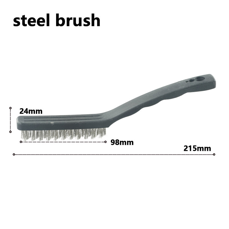 Mini Wire Brush Brass Nylon & Steel Brushes Rust Remover Cleaning Polish Grinder  Metal Scrubbing Polishing Burrs Tools