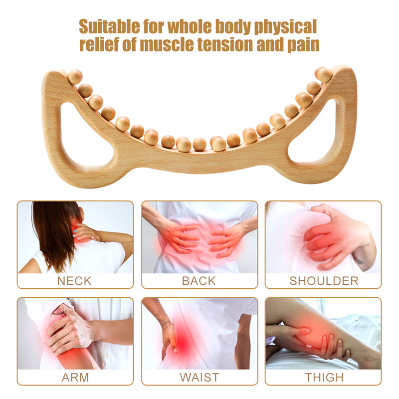 Houttherapie Massage Gereedschap, Cellulitis Massager Lichaam Slanke Borstel Voor Lymfedrainage, Anti Cellulitis, Myofascial Release