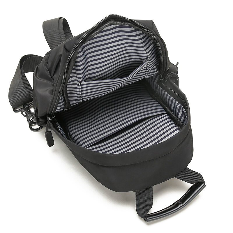 Toposhine Upscale New Product Chest Bag Men's Street Trend Shoulder Bag Handsome Casual Satchel Lightweight Fitness Chest Bag