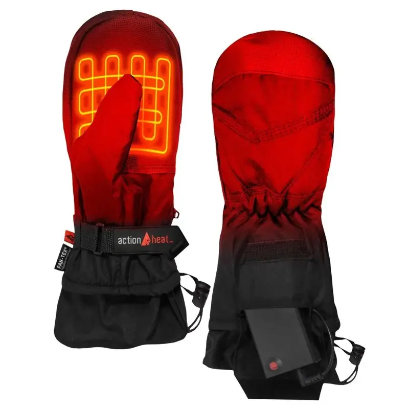 ถุงมือทำความร้อนไฟฟ้าใหม่ถุงมือทำงานถุงมือปั่นจักรยานกันน้ำสำหรับฤดูหนาวตั้งแคมป์ถุงมือเล่นสกี