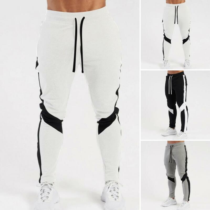 Pantalones deportivos con cordón y bolsillos para hombre, pantalón informal de secado rápido, longitud completa, elástico, a la moda, primavera y otoño