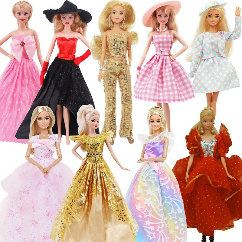 Vestido de noche de muñeca bonita, accesorios de ropa de muñeca Barbie, juguetes para niñas, regalo de cumpleaños y Navidad