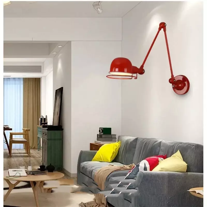 Современная Регулируемая настенная лампа в виде рокера, креативная Механическая Выдвижная головка для кровати, Настенный декор для спальни, гостиной