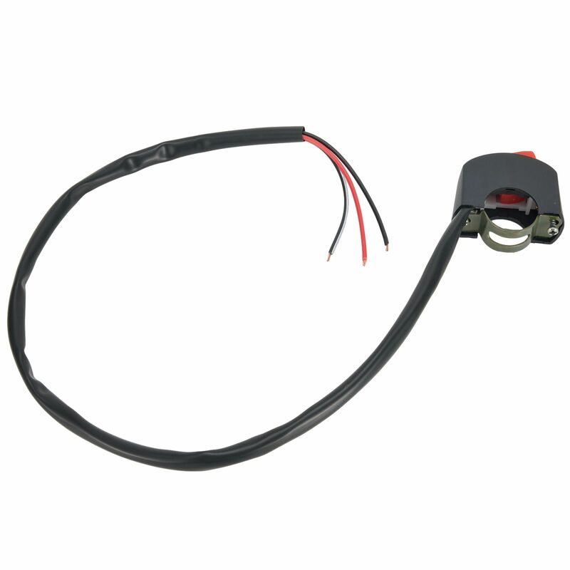 Handlebar Switch ON/OFF Switch 2-25cm/ 7/8\\\\\\\\\\\\\\\" 22mm DC12V/10A Plastic Universal On The Handlebar Three Buttons LED