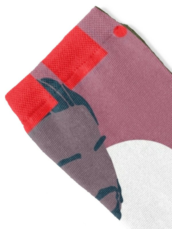 KendCharacter-Chaussettes à imprimé floral pour hommes et femmes, chaussettes de discographie, couverture minimale de 40%