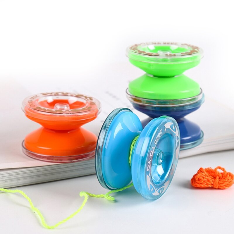 HUYU Magic Yo Yo Trick Ball Colorful Plastic Yo-yos Toy for Toddlers Responsive Game Interactive String Yo Yo for Beginners