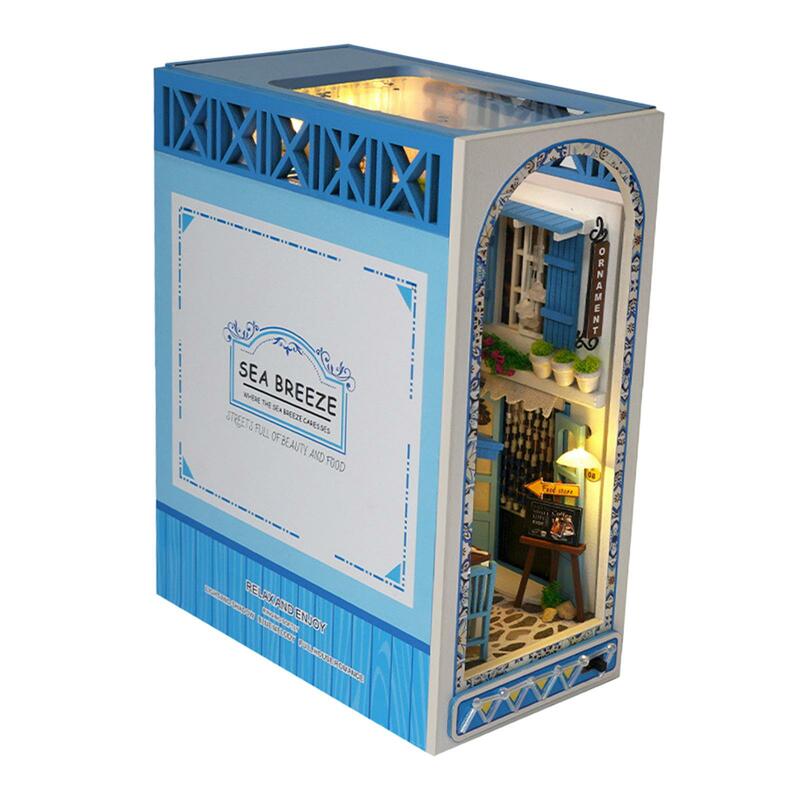 Bookends kit kreasi Model buku DIY kit Bookend untuk Dekor rak antik