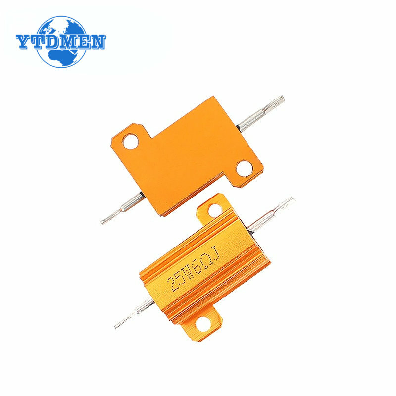O resistor de carga de alumínio, caixa de Shell do metal do poder, resistor Wirewound, 0.1 ao ohm 10K, 10 200 500, 1K, 10K, 10W, 25W, 50W, 100W, PCes 2