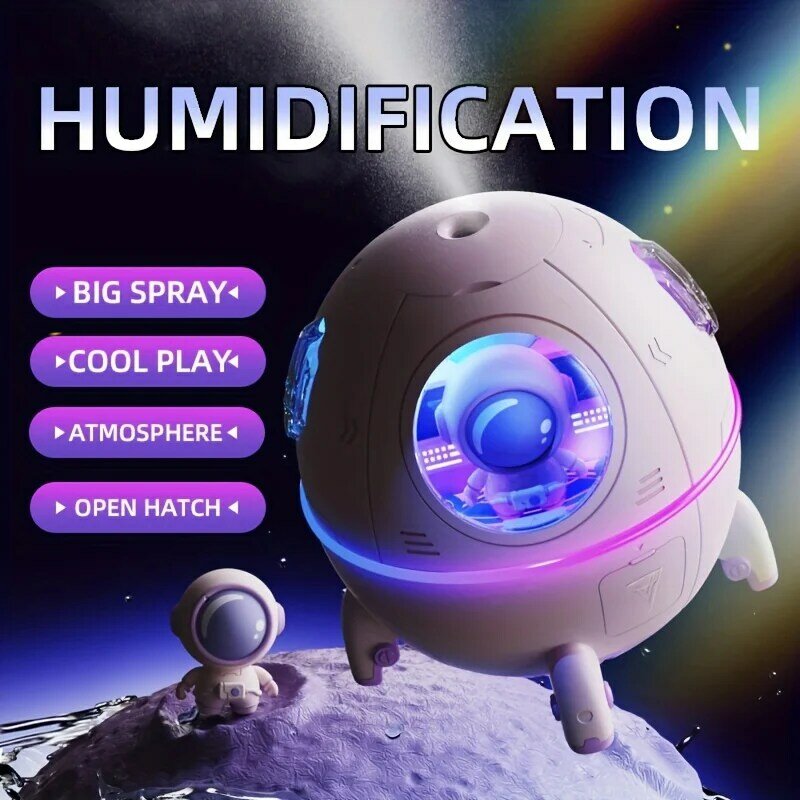 Mini humidificateur d'air USB portable, diffuseur d'huiles essentielles, capsule spatiale, arôme, brume fraîche, H2O, 220ml