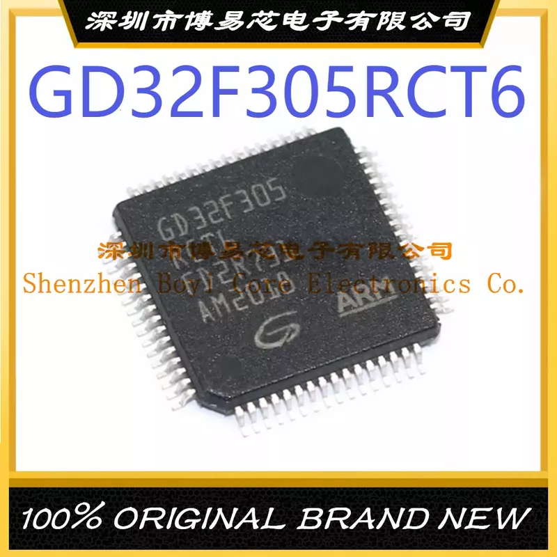 Original Genuine IC Chip Microcontrolador, GD32F305RCT6 Pacote LQFP-64, MCU MPU e SOC, Novo