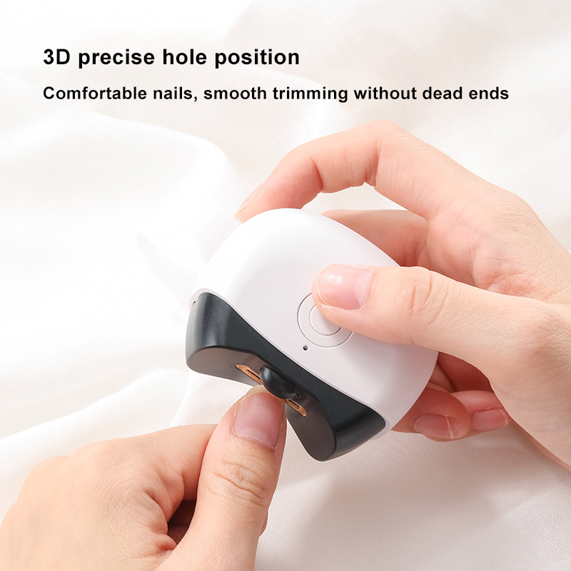 Elektryczny obcinacz do paznokci automatyczny młynek do Manicure dorosły dziecko trymer Cutter nożyczki do paznokci Anti-Splash urządzenie do paznokci USB ładowanie