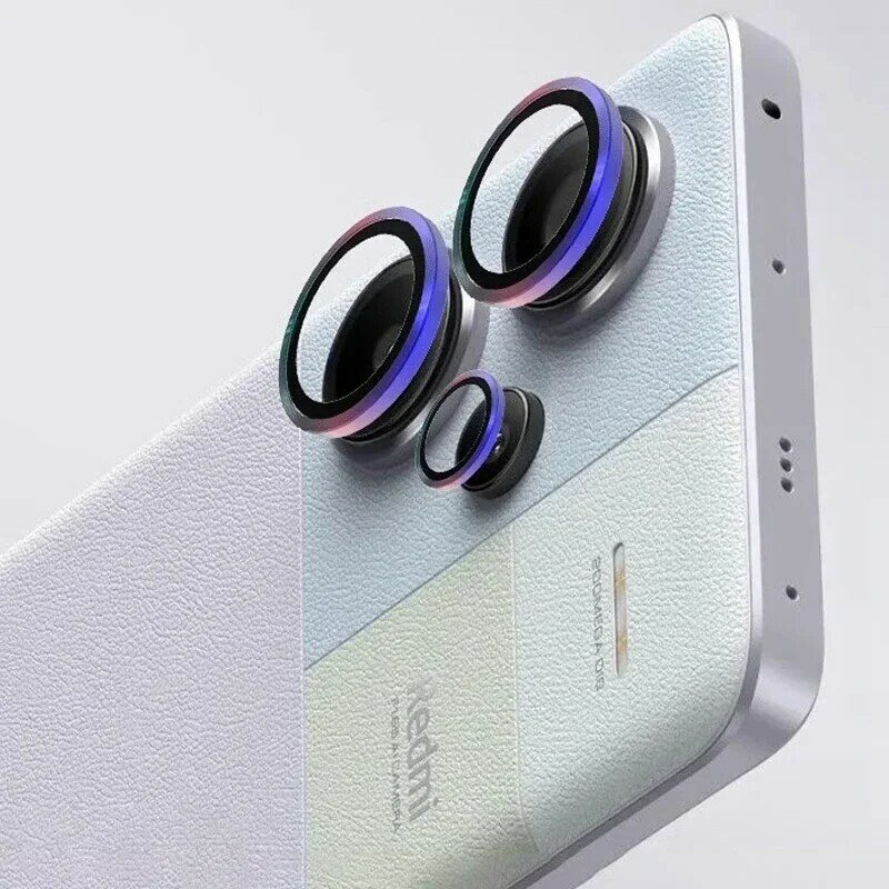 Metal Camera Ring Glass For Redmi Note 13 Pro 5G Camera Lens Film Redmi Note13Pro 4G Note 13 Pro Plus Protective Lens Cover Cap