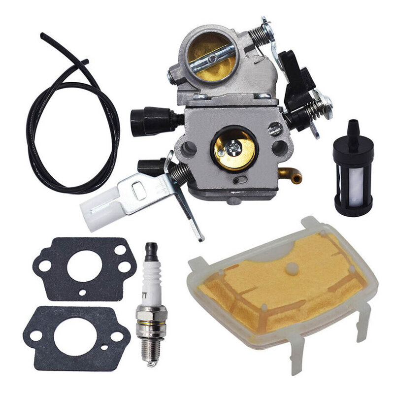 Kit de carburador para motosierra Stihl MS171 MS181 MS201 para ZAMA C1Q-S269, pieza de cortacésped, filtro de aire, Fule Line
