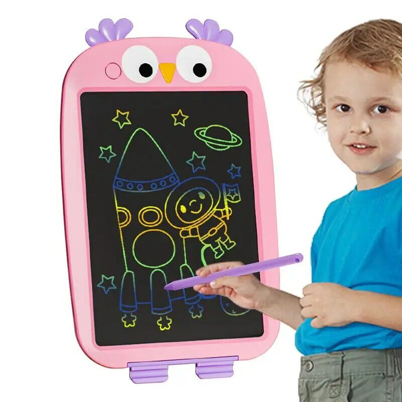 Tela LCD Escrita Tablet para Crianças, Crianças Prancheta, Animal Dos Desenhos Animados, Almofada De Escrita Eletrônica, Brinquedos De Desenho Do Bebê, 12"