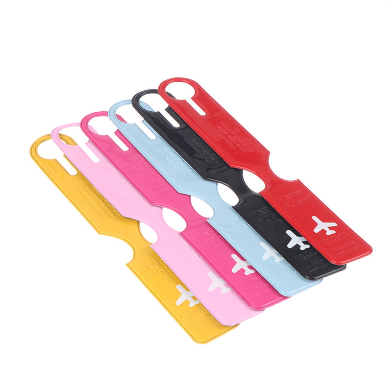 1PC Creative Travel Accessories Luggage Tag cover PVC Suitcase ID Address Holder Baggage Boarding Tags Portable Label