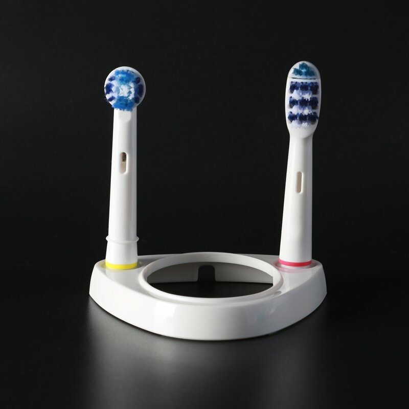 Electric Toothbrush Holder Bracket Bathroom Toothbrush Stander Base Support Holder 2 Tooth Brush Heads Base With Charger Hole