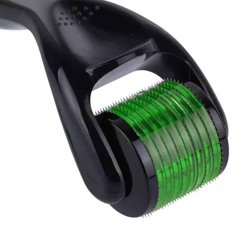 Derma Roller 0.25/0.3mm tytanowy Dermoroller czarny zielony wałek anty-utrata włosów do wzrostu włosów