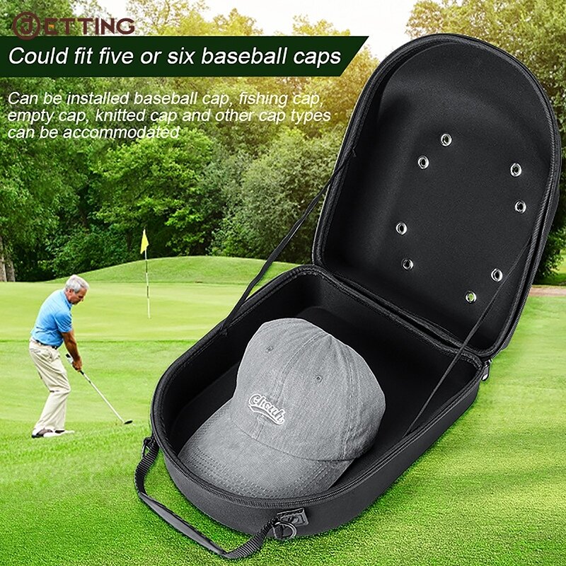 1 * tas topi bisbol tas perjalanan topi bisbol kotak olahraga kualitas tinggi kotak penyimpanan tampilan bahan EVA tas penyimpanan topi olahraga portabel
