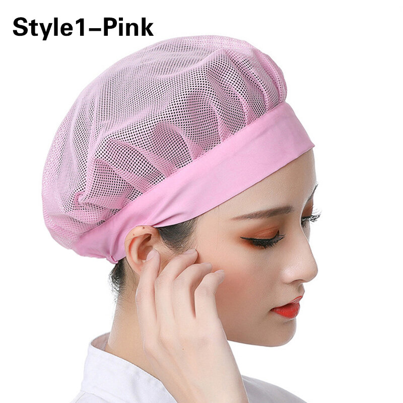 Topi Debu untuk Tekstil Wanita Pria Topi Memasak Higienis Dapur Koki Seragam Pelayan Pakaian Kerja Bengkel Resturant Topi Roti