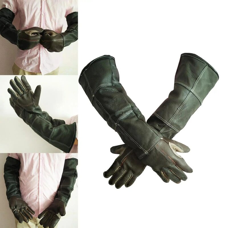 Anti-Biss-Tier handhabung shand schuhe Reptil 2 Stück haltbare biss feste 60cm Vogel handschuhe für Papageien Anti-Biss für Haustier Wildtiere Hund