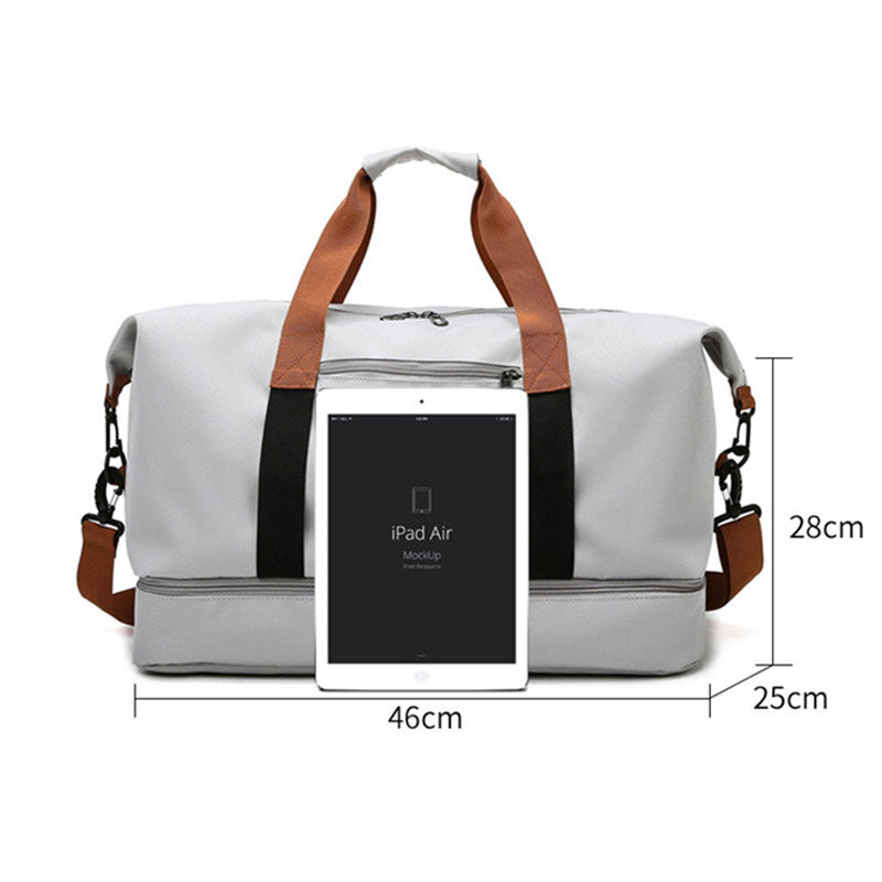 Travel Bags For Women Large Capacity Men's Gym Sports bag Waterproof Weekend Sac Voyage Female Messenger Bag Dry And Wet