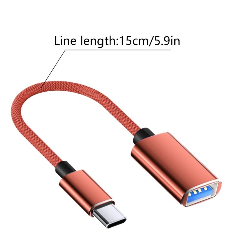 5.9inch Type naar USB3.0 OTG Adapter Lijn USB Male naar USB Female Converters Kabel Koord Korte Verbinding data Draad