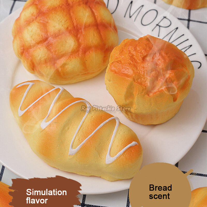 1Pcs การจำลองประดิษฐ์ขนมปังอาหารปลอมชุดภาษาฝรั่งเศส Baguette ขนมปังเบเกอรี่เค้กเด็กเล่นของเล่นเด็กสาวแกล้งทำเป็น baker