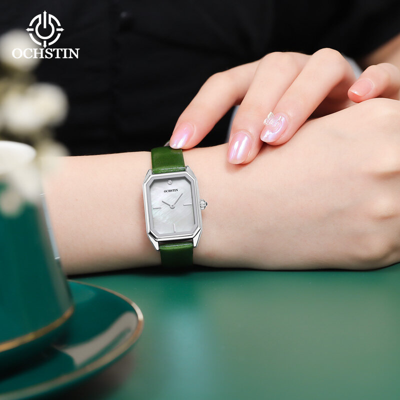 OCHSTIN jam tangan kuarsa multifungsi wanita, arloji Model 2024 seri Parangon kesempurnaan sederhana nyaman untuk wanita