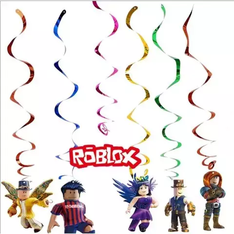 Virtual World ROBLOX Party Decoration, Talheres descartáveis, copo, prato, toalha de mesa, aniversário, meninas, crianças, meninos, novo