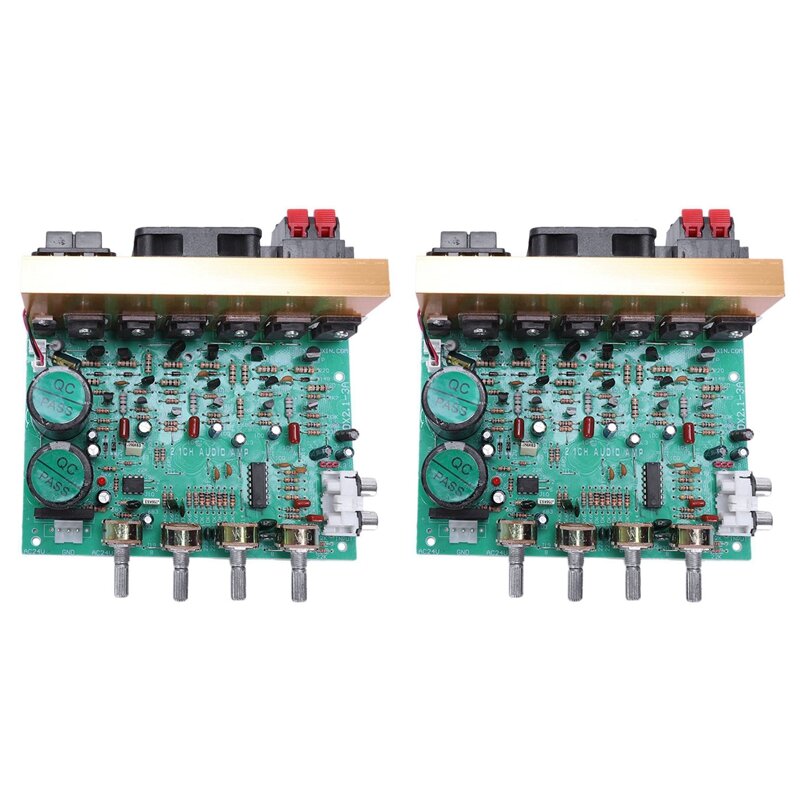 듀얼 Ac18-24V 홈 시어터 오디오 앰프 보드, 고출력 서브우퍼 앰프 보드, 2X 2.1 채널, 240W