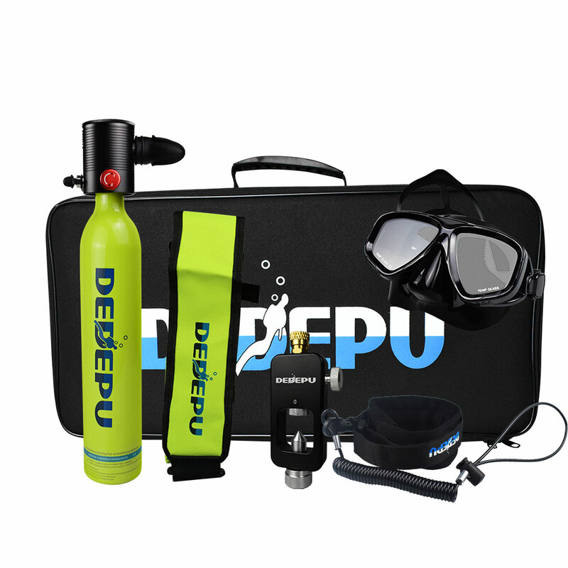 DEDEPU Scuba Tank Diving Upgraded Constant Pressure Breathing Valve Mini Scuba Diving Oxygen Cylinder Equipment Snorkeling