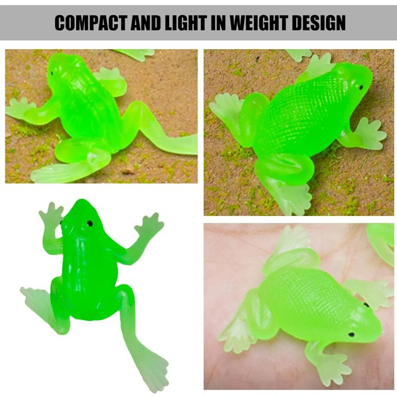 18Pcs Frog Lovely Simulation Frogs Tiny Frog Figurine Plastic Baby Toy Animal Statues Decoration (Mixed Style)